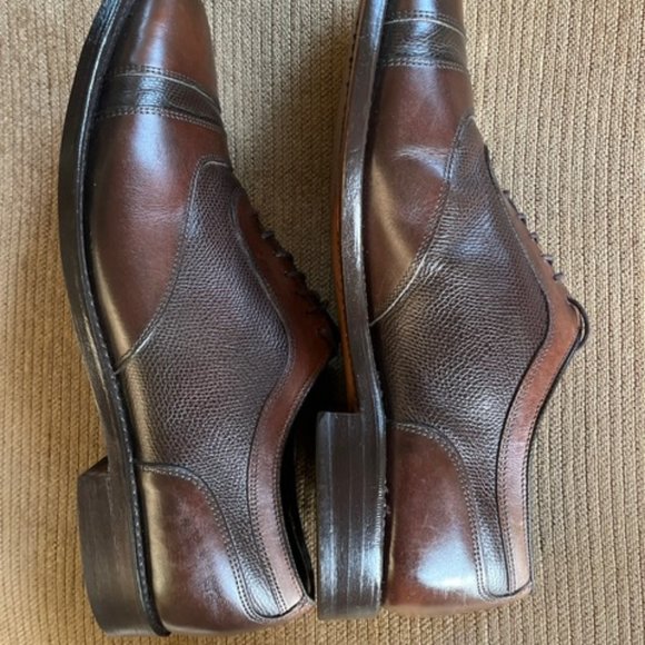 Allen Edmonds Winhall men’s dress shoes, size 10.5 D brown grain/brown - Picture 2 of 7